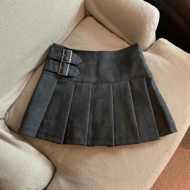 Faux Leather Mini Skirt