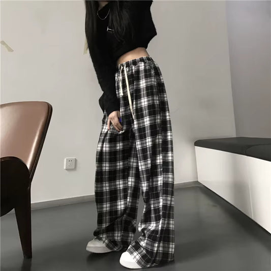 Oversized plaid Sweatpants 