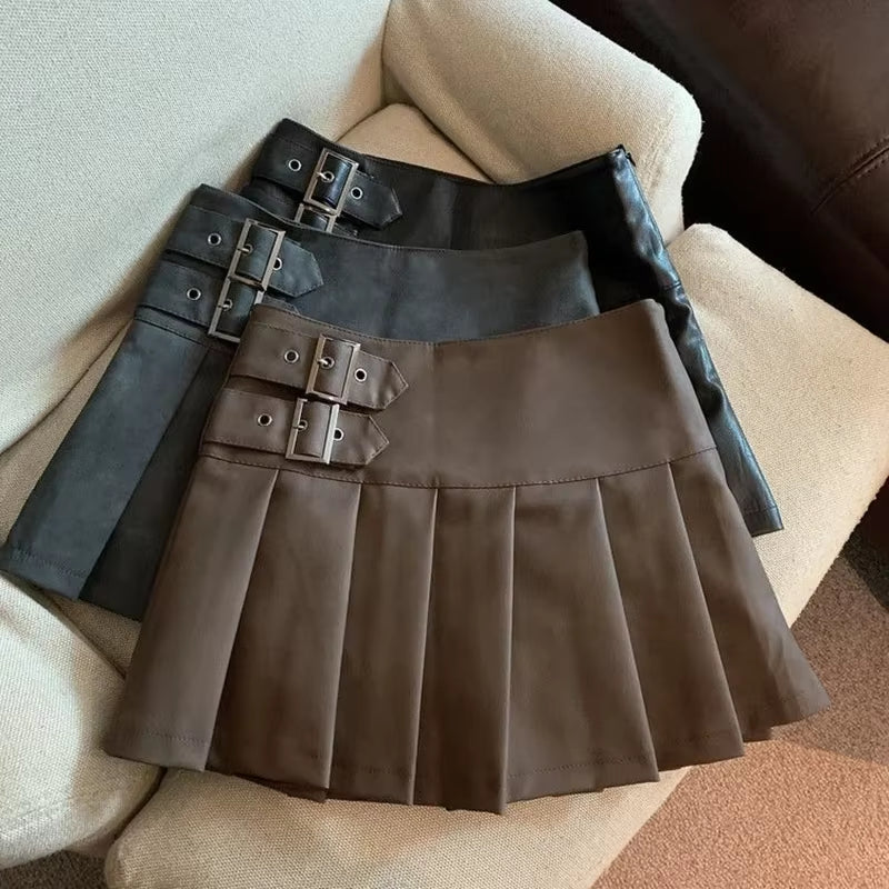 Faux Leather Mini Skirt