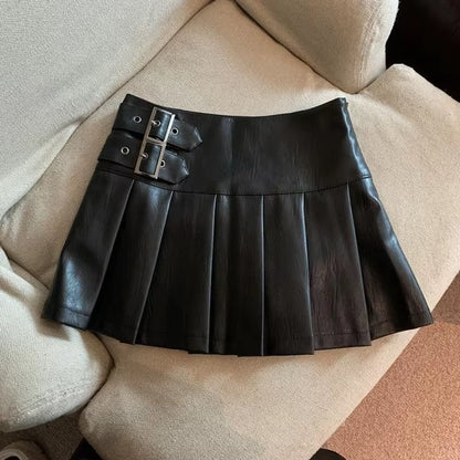 Faux Leather Mini Skirt