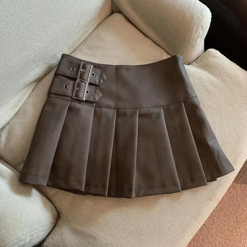 Faux Leather Mini Skirt